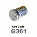 Global Replacement Lock Cylinder, For Master Key Applications, For use in Locks with Key Code G361 KC-SM-NK-361